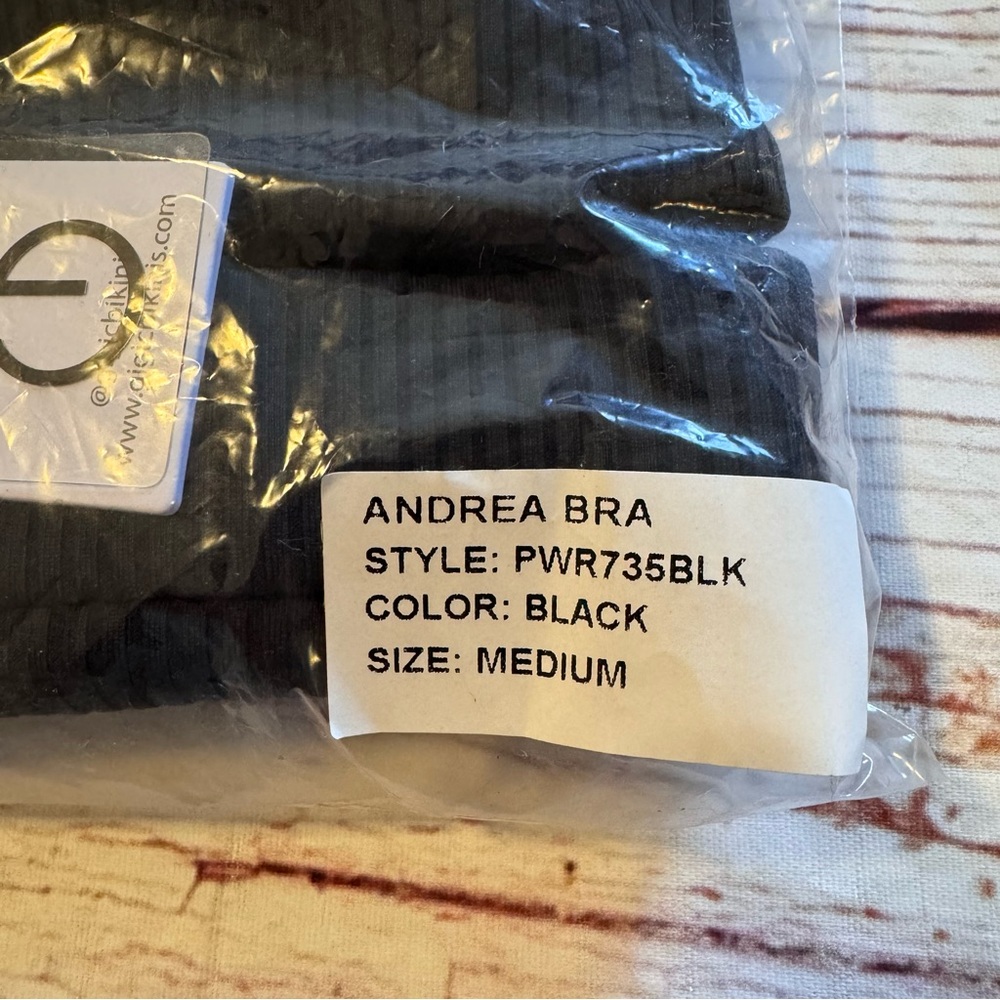 NWT GiGi C Andrea Bra in Black Sz S M - Picture 4 of 8